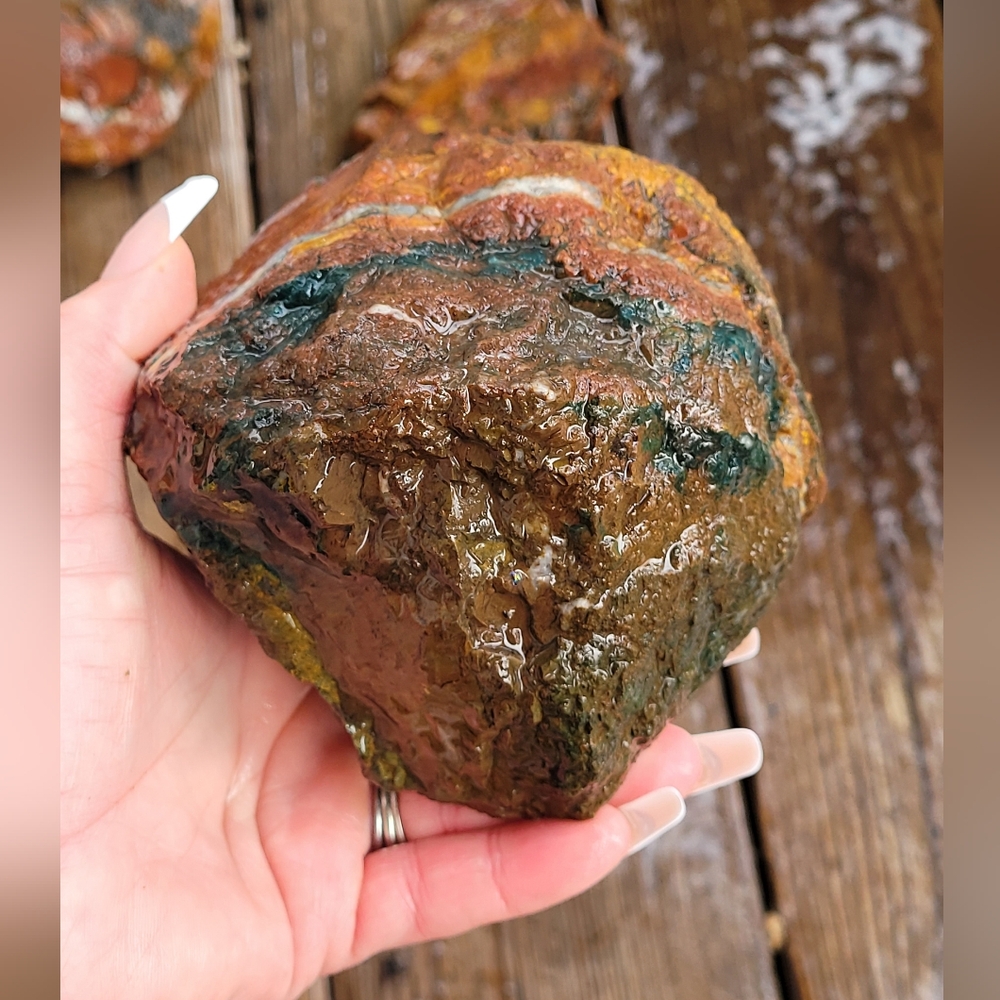 Colorful Rough Natural Jasper - Picture 3 of 16